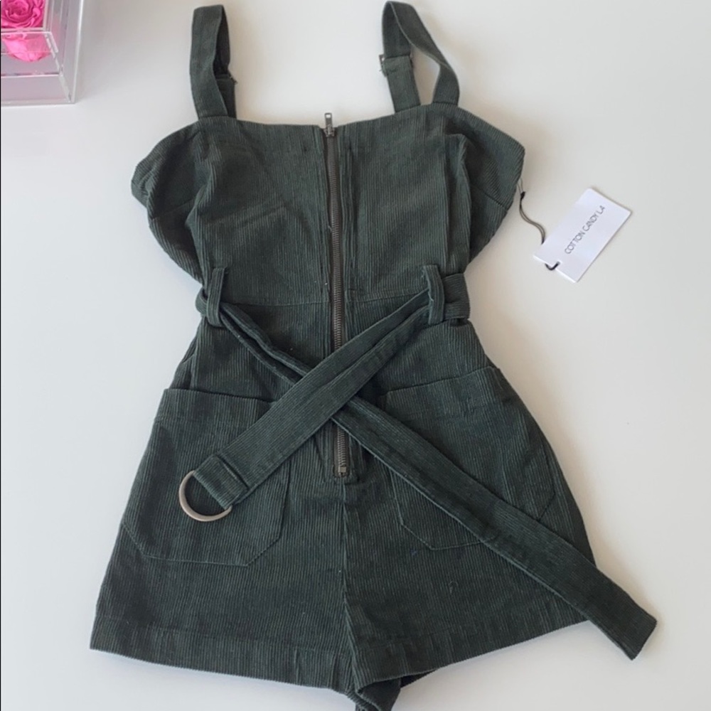 NWT belted shorts jumpsuit